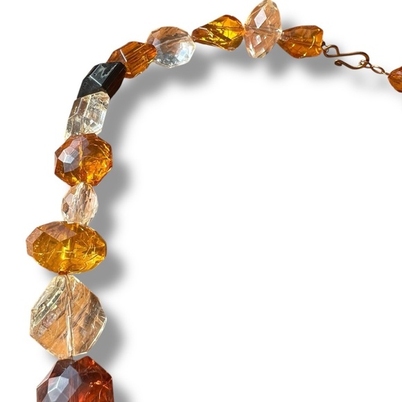 Multicolor Faceted Chunky Beaded Necklace - Picture 7 of 9